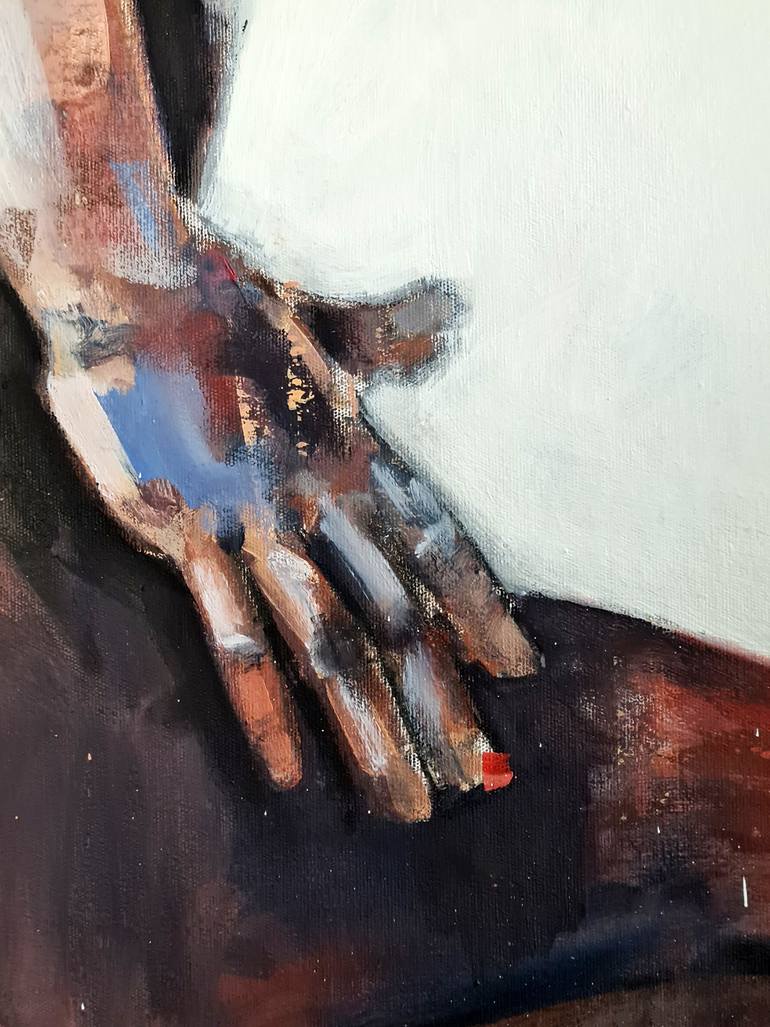 Original Expressionism Nude Painting by Thomas Donaldson