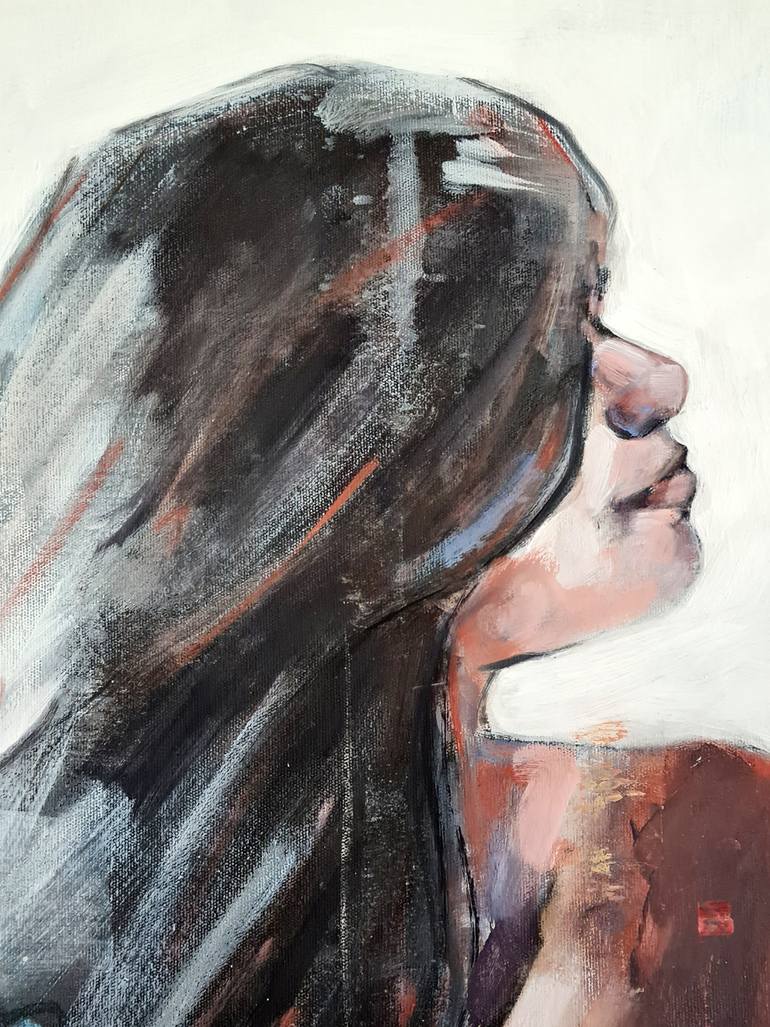 Original Expressionism Nude Painting by Thomas Donaldson