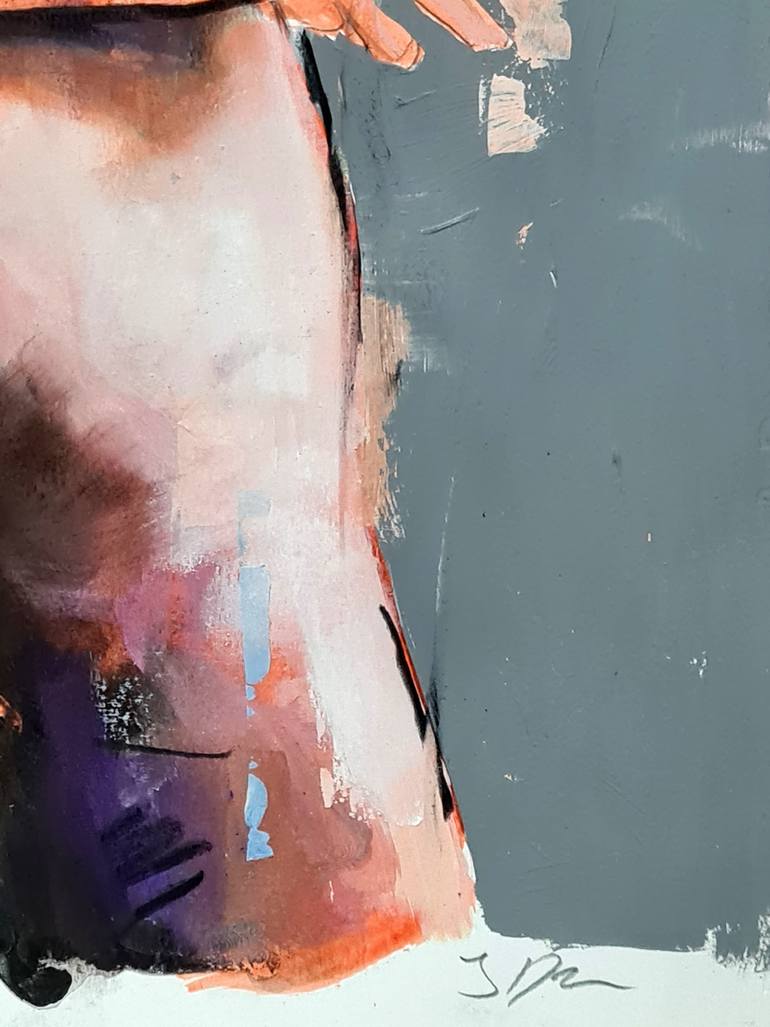 Original Expressionism Nude Painting by Thomas Donaldson