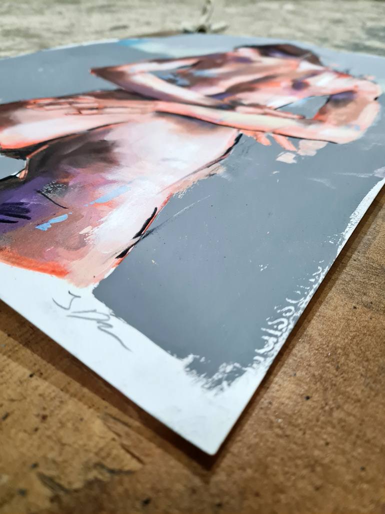 Original Expressionism Nude Painting by Thomas Donaldson