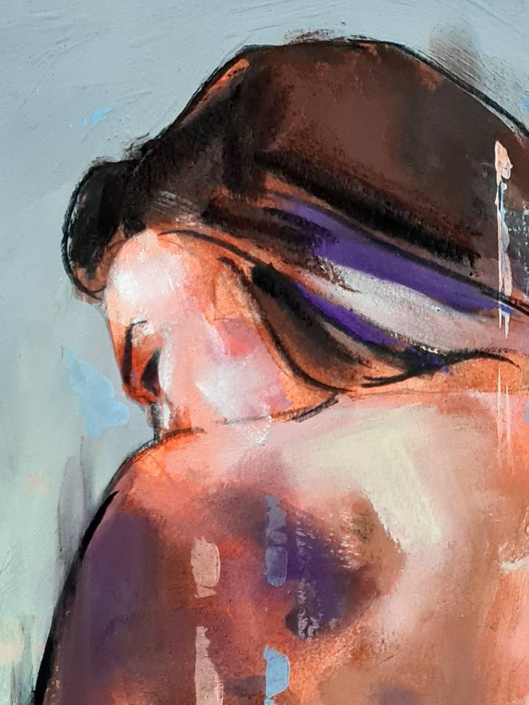 Original Expressionism Nude Painting by Thomas Donaldson