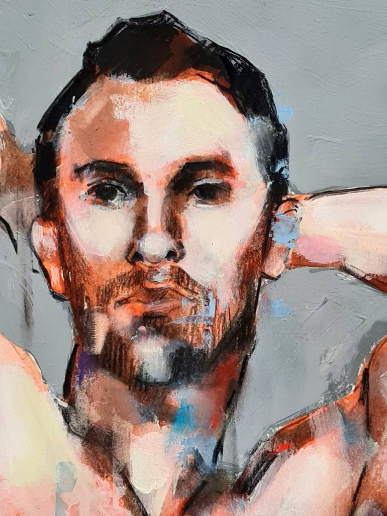 Original Expressionism Nude Painting by Thomas Donaldson