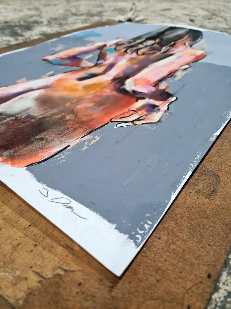 Original Expressionism Nude Painting by Thomas Donaldson