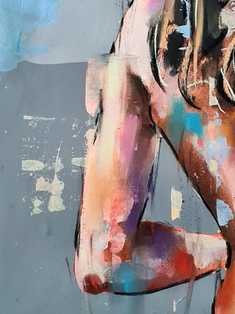Original Expressionism Nude Painting by Thomas Donaldson