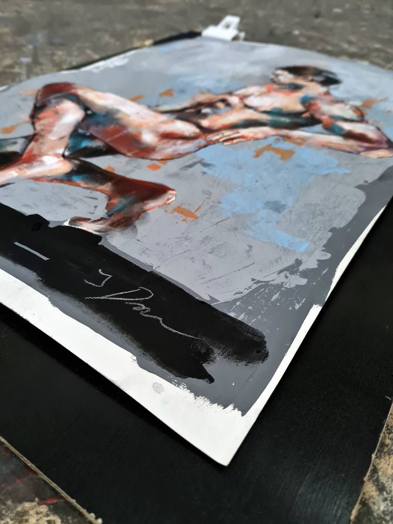 Original Expressionism Nude Painting by Thomas Donaldson