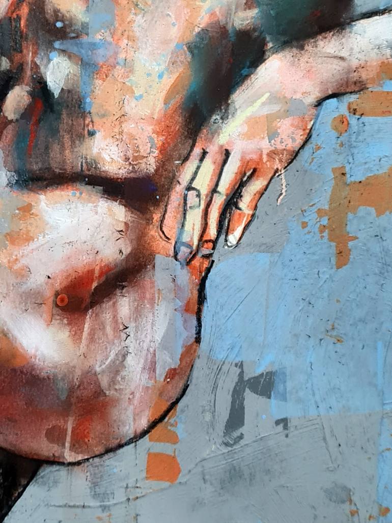 Original Expressionism Nude Painting by Thomas Donaldson