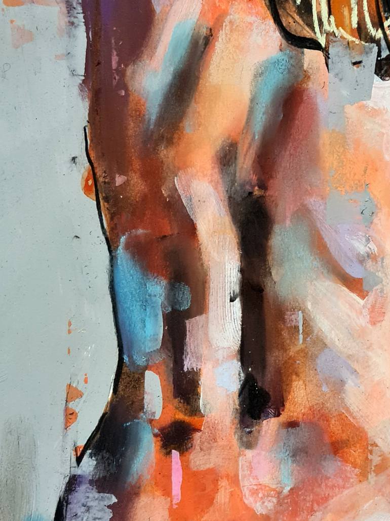 Original Expressionism Nude Painting by Thomas Donaldson