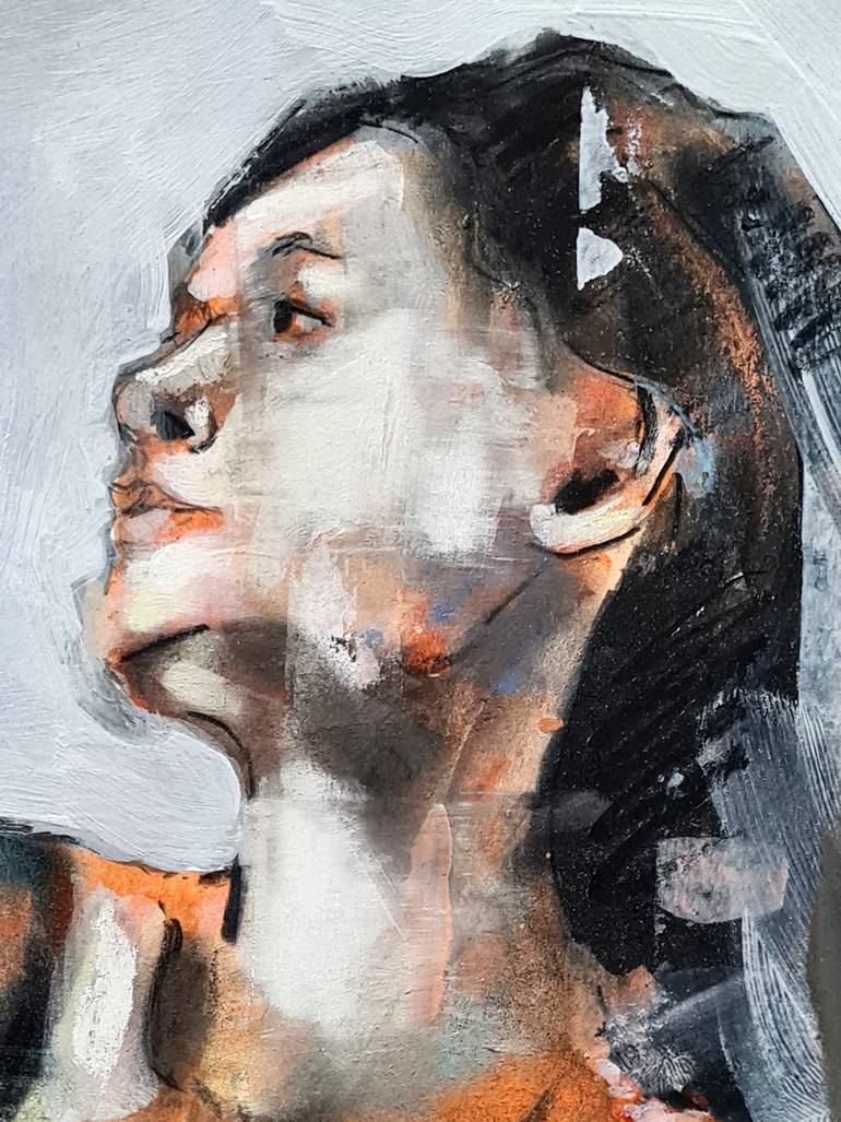 Original Expressionism Nude Painting by Thomas Donaldson