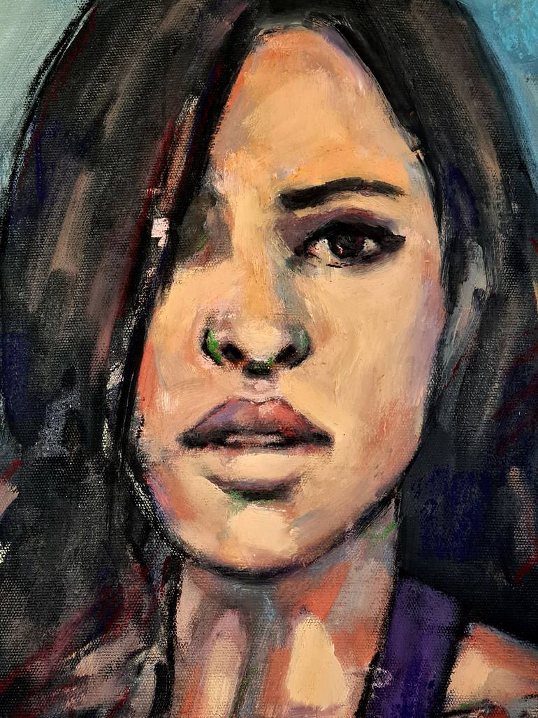 Original Expressionism People Painting by Thomas Donaldson