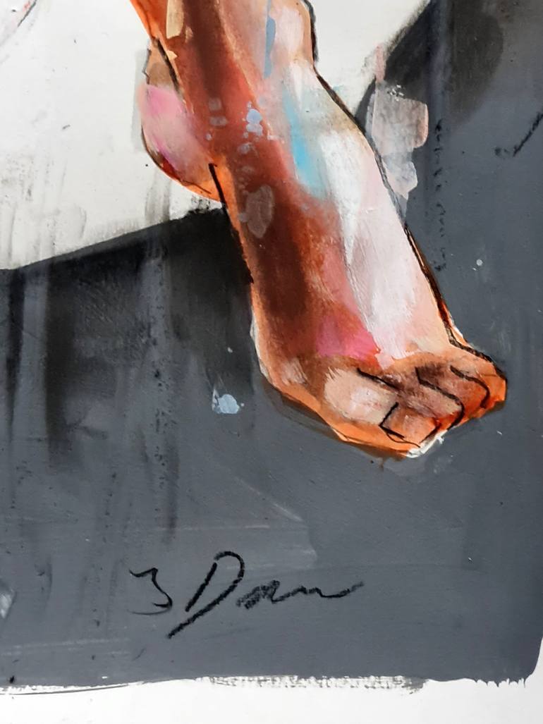 Original Expressionism Nude Painting by Thomas Donaldson