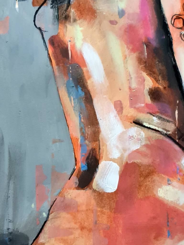 Original Expressionism Nude Painting by Thomas Donaldson