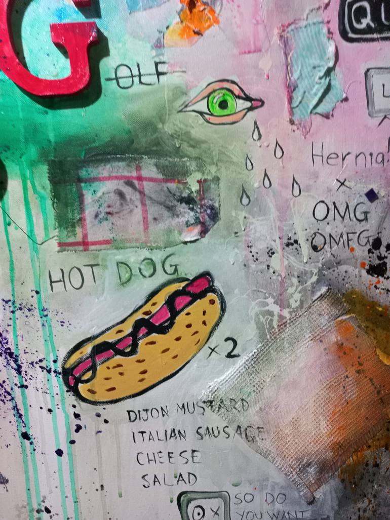 Original Abstract Pop Culture/Celebrity Painting by Jason Wenzel