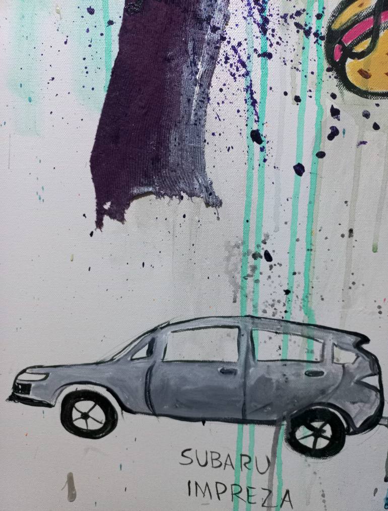 Original Abstract Pop Culture/Celebrity Painting by Jason Wenzel