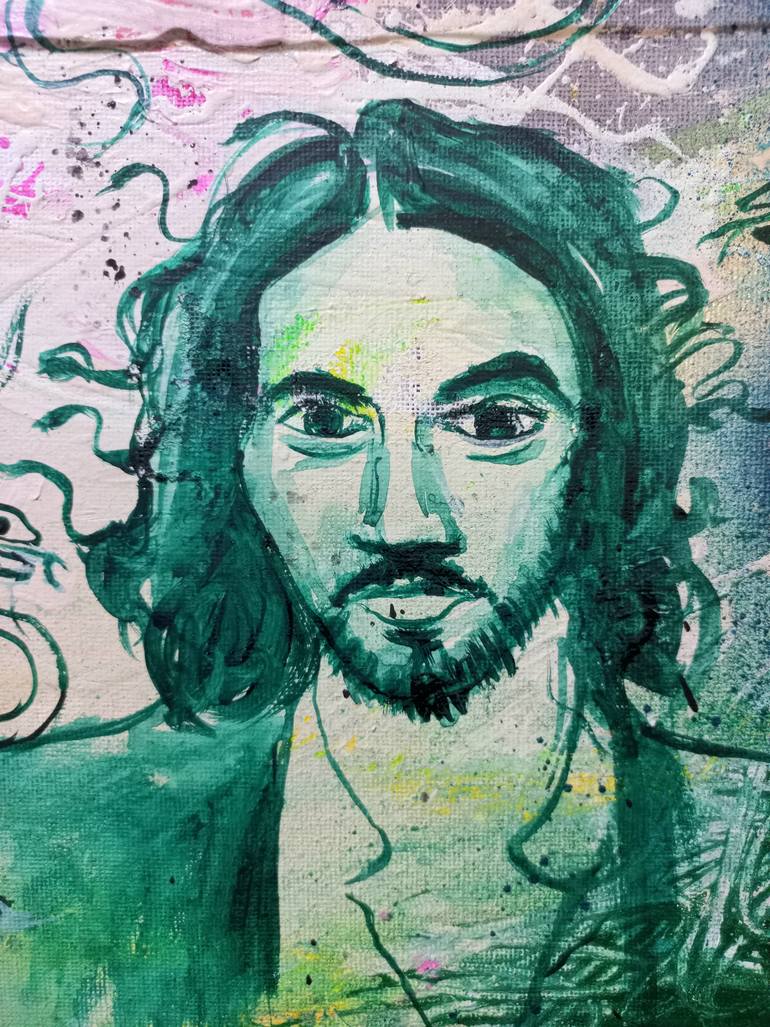Original Abstract Pop Culture/Celebrity Painting by Jason Wenzel
