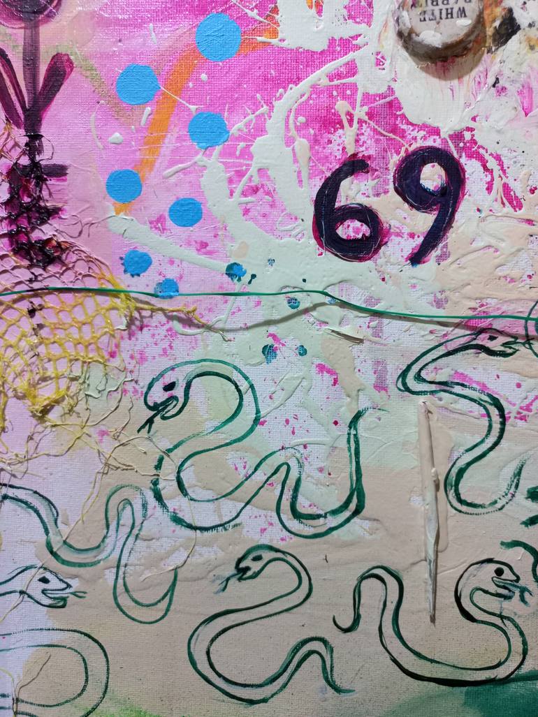 Original Abstract Pop Culture/Celebrity Painting by Jason Wenzel