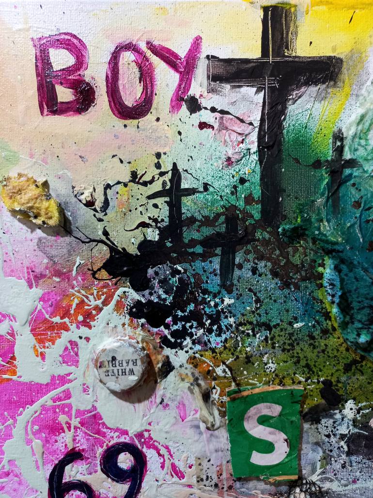 Original Abstract Pop Culture/Celebrity Painting by Jason Wenzel