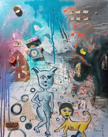 Original Abstract Expressionism Pop Culture/Celebrity Painting by Jason Wenzel