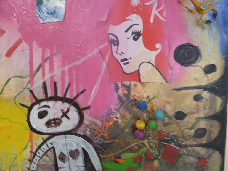 Original Abstract Expressionism People Painting by Jason Wenzel