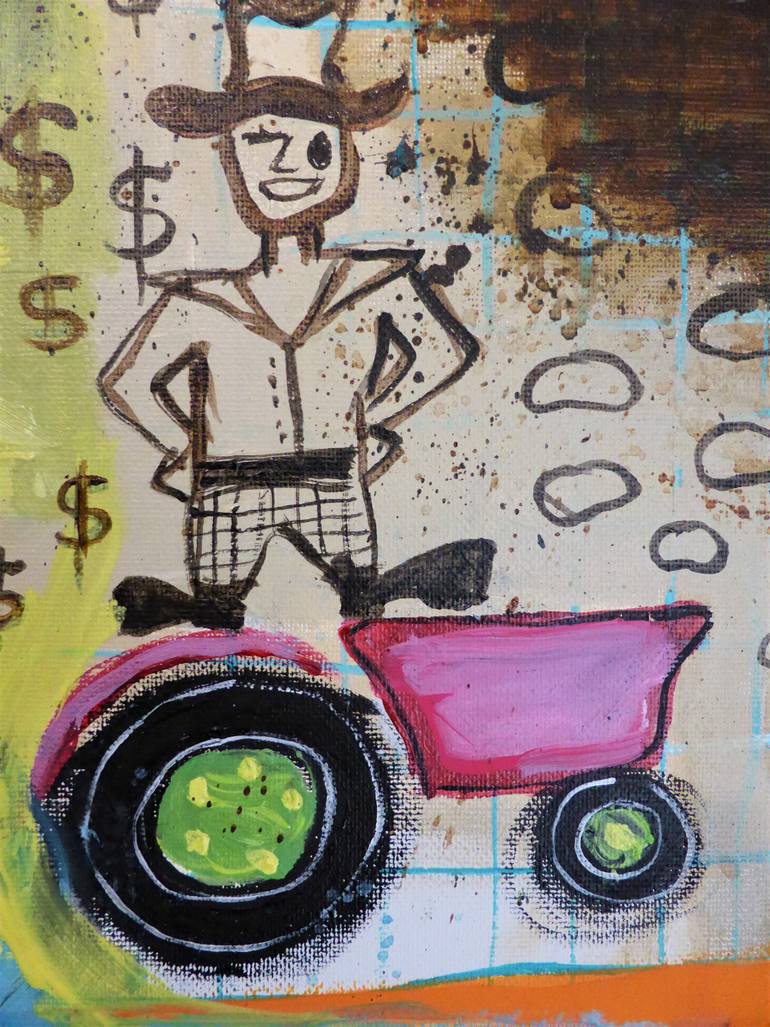 Original Abstract Pop Culture/Celebrity Painting by Jason Wenzel