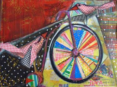 Print of Fine Art Bicycle Paintings by Dara Dyakova