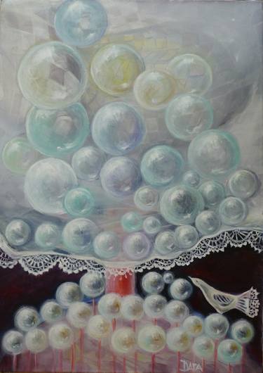 Original Fine Art Tree Painting by Dara Dyakova