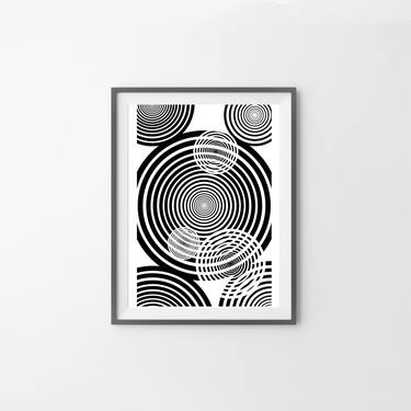 Original Minimalism Geometric Printmaking by Erika Vrdoljak