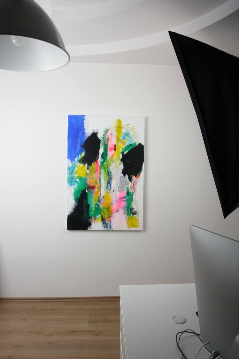 Original Abstract Expressionism Abstract Painting by Erika Vrdoljak