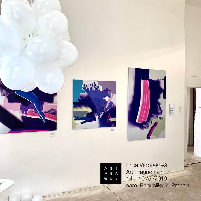 Original Abstract Expressionism Abstract Painting by Erika Vrdoljak