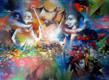 Original Abstract Paintings by Ilham Mirzayev