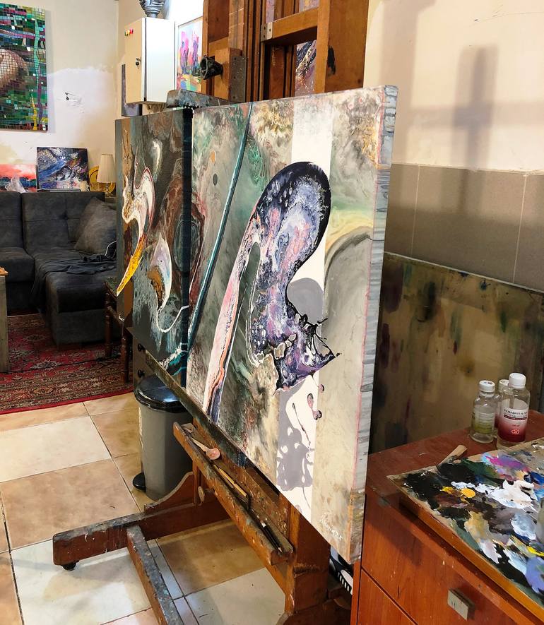 Original Abstract Painting by Ilham Mirzayev