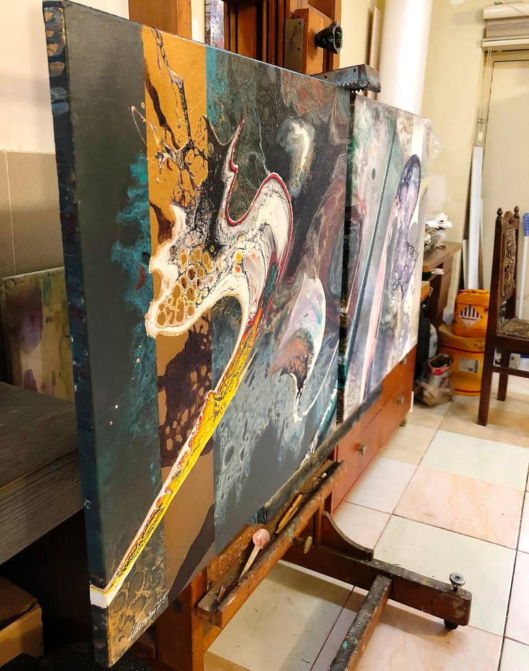 Original Abstract Painting by Ilham Mirzayev