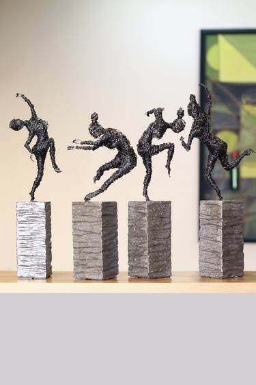 "Poses" Collection of four Sculpture thumb