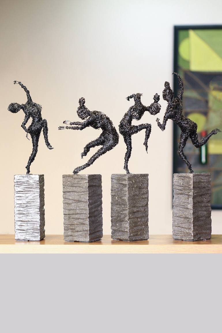 Poses Collection of four Sculpture Sculpture by Karen Akhikyan ...