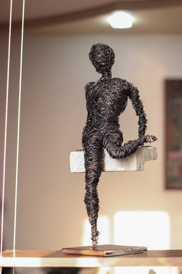 Original Abstract Sculpture by Karen Akhikyan