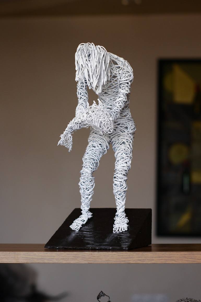 Original Abstract Time Sculpture by Karen Akhikyan