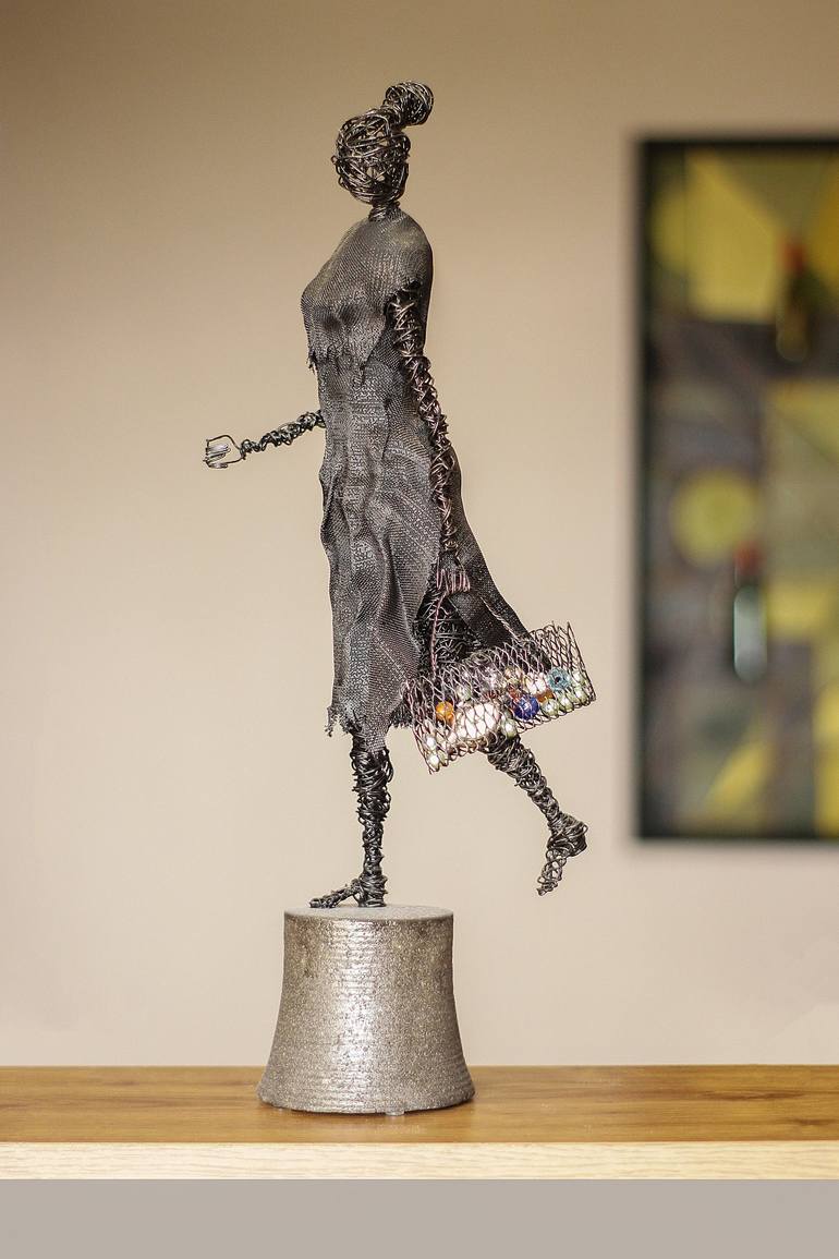 Original Abstract Fashion Sculpture by Karen Akhikyan