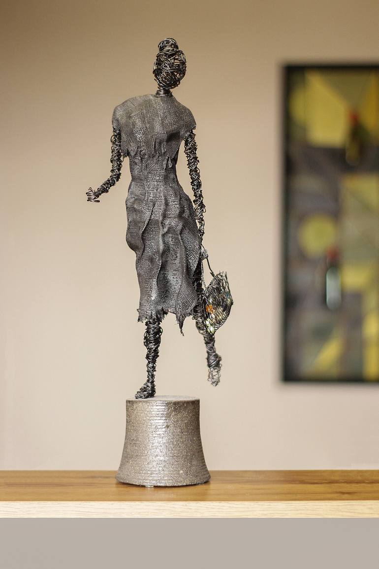 Original Abstract Fashion Sculpture by Karen Akhikyan