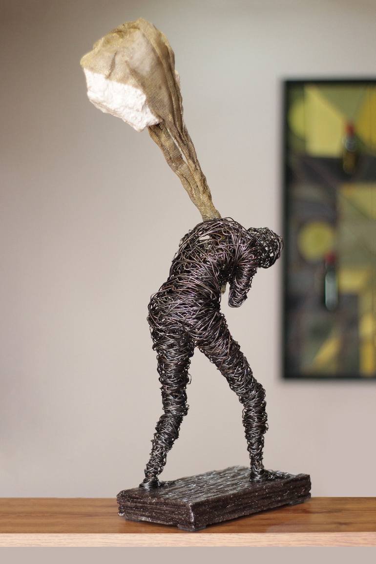 Original Abstract Fantasy Sculpture by Karen Akhikyan