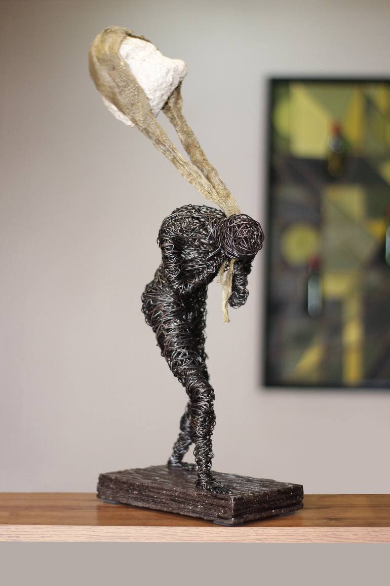 Original Abstract Fantasy Sculpture by Karen Akhikyan