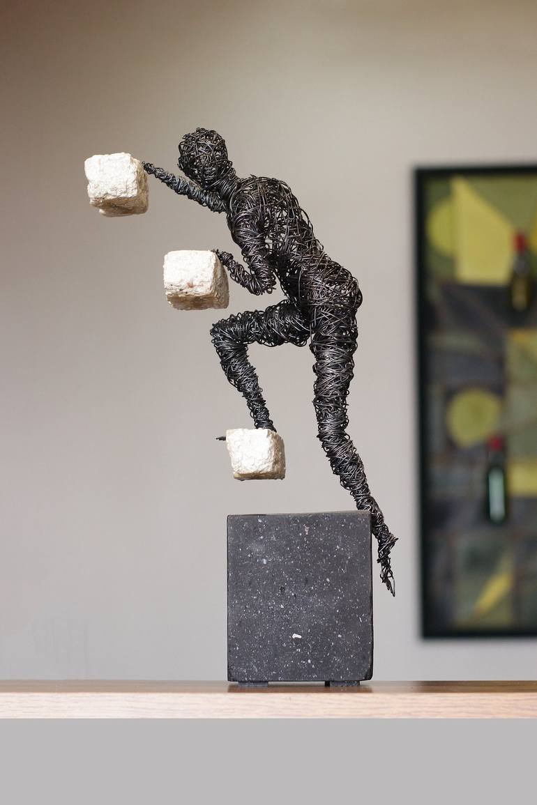 Original Abstract Business Sculpture by Karen Akhikyan