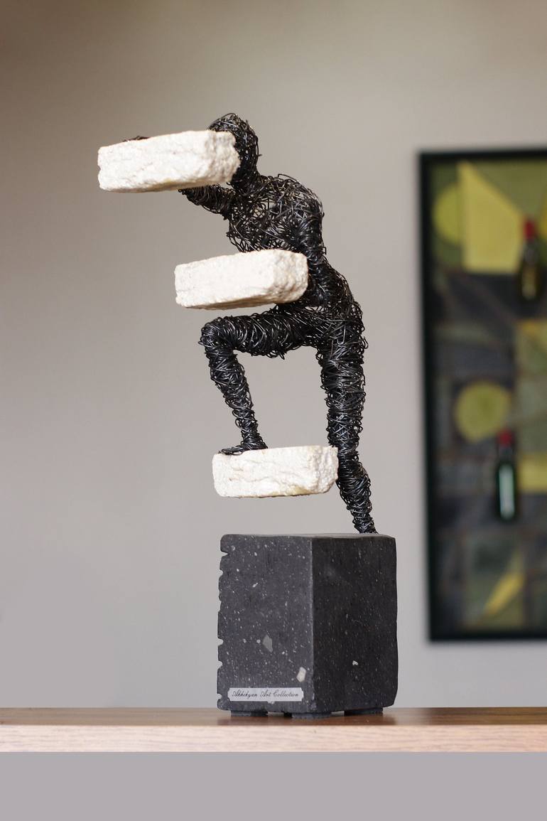Original Abstract Business Sculpture by Karen Akhikyan