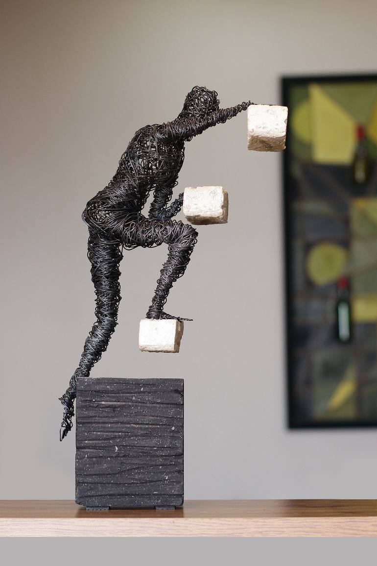 Original Abstract Business Sculpture by Karen Akhikyan