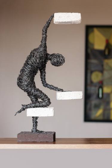 Original Abstract Business Sculpture by Karen Akhikyan