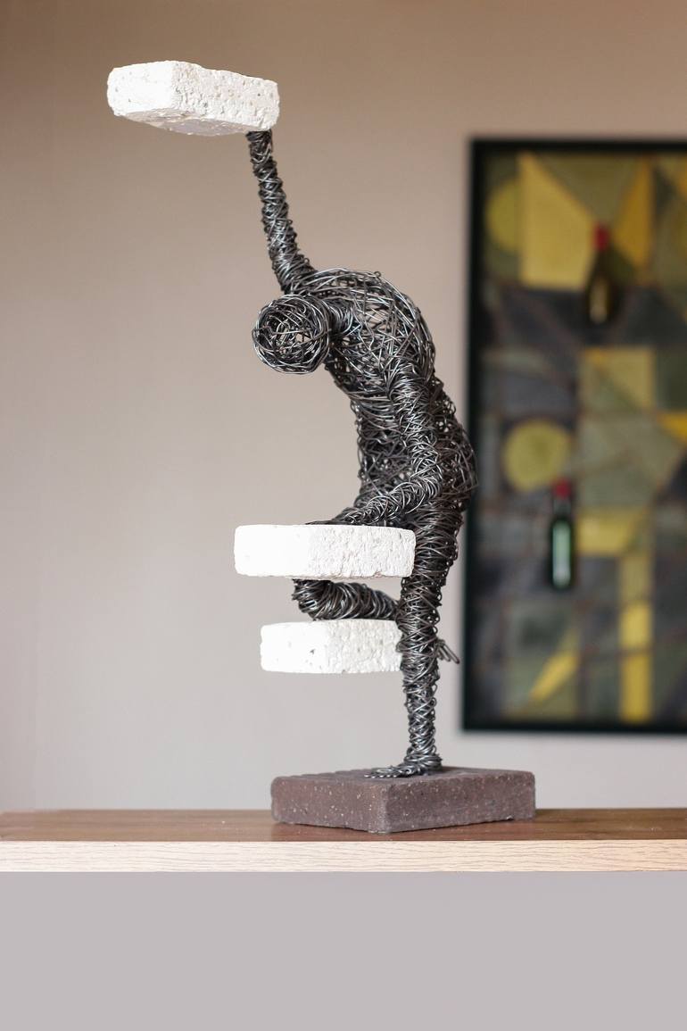 Original Abstract Business Sculpture by Karen Akhikyan