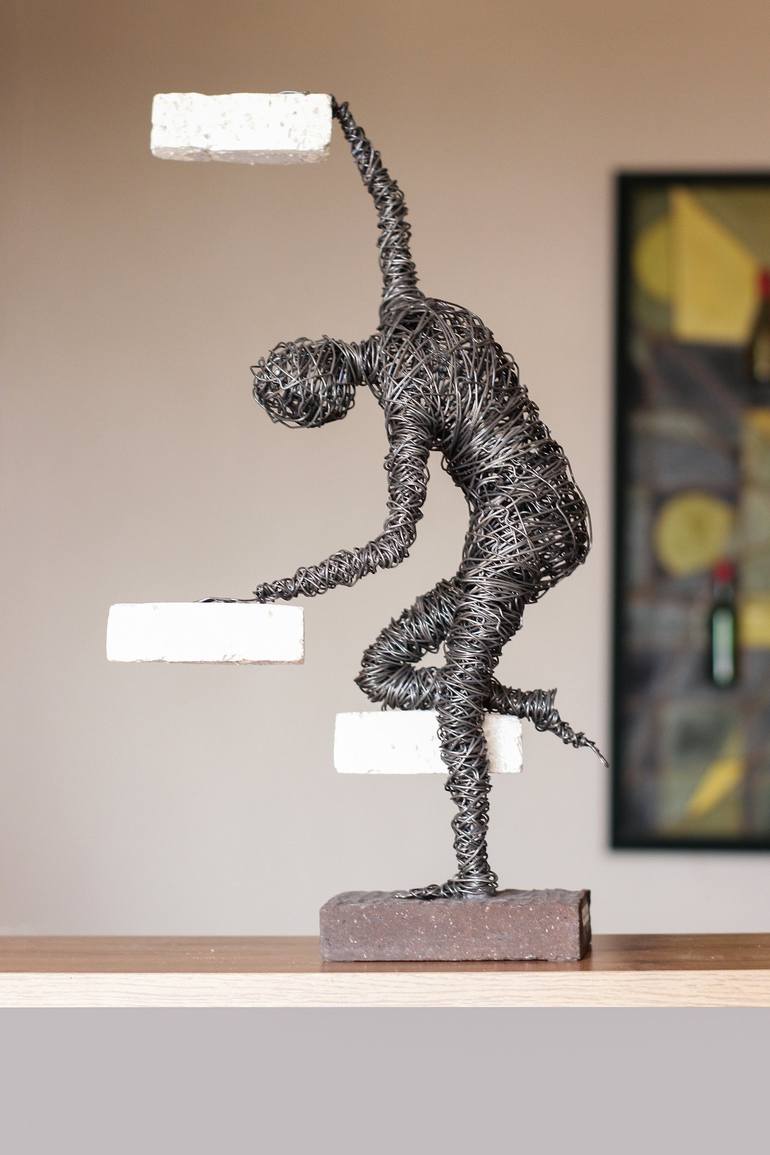 Original Abstract Business Sculpture by Karen Akhikyan