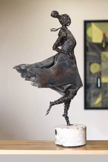 Original Abstract Cinema Sculpture by Karen Akhikyan