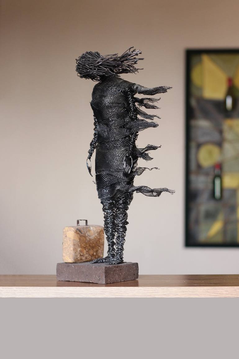 Original Abstract World Culture Sculpture by Karen Akhikyan