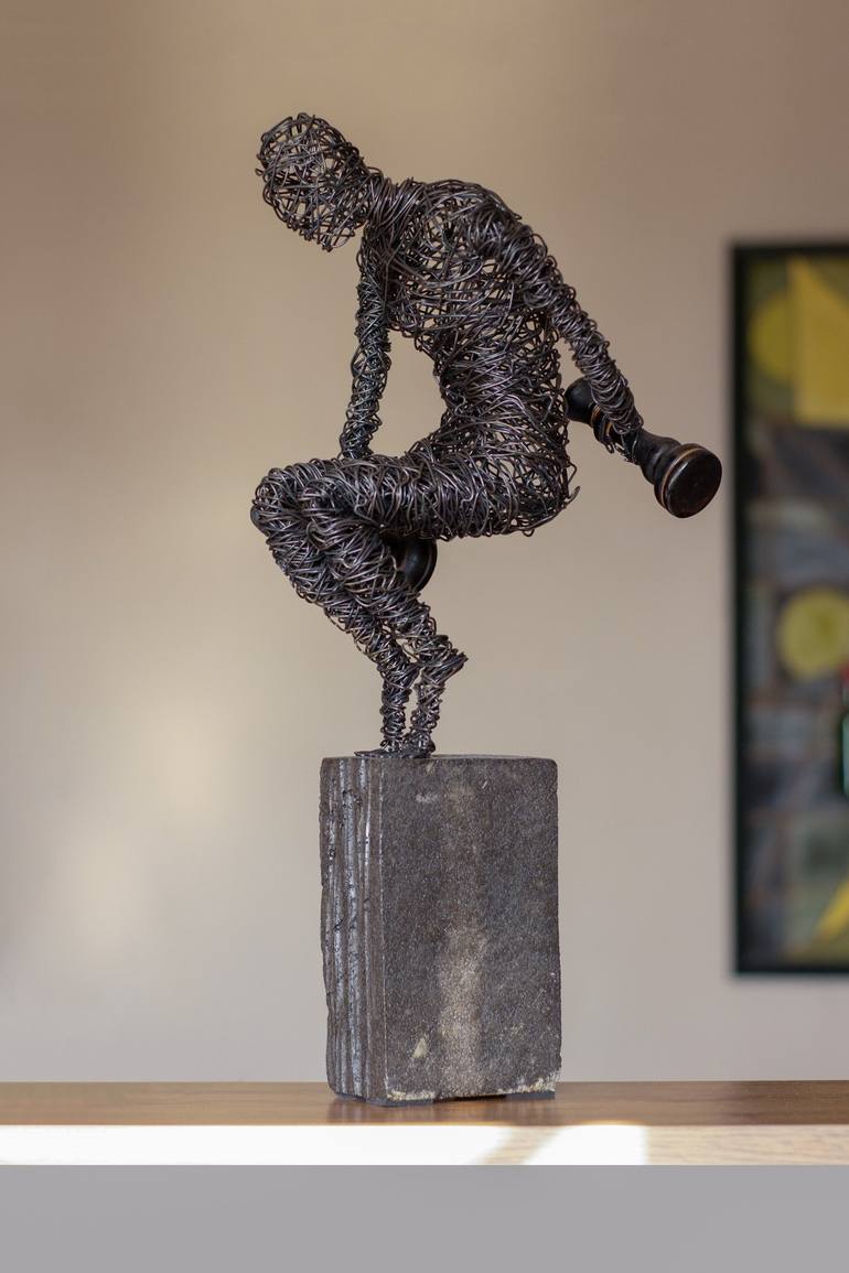 Original Abstract Politics Sculpture by Karen Akhikyan