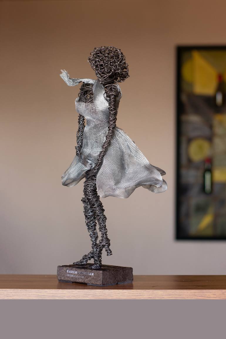 Original Abstract Cinema Sculpture by Karen Akhikyan