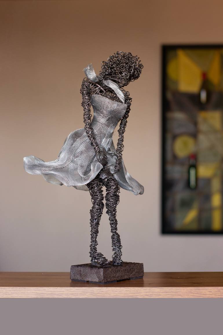 Original Abstract Cinema Sculpture by Karen Akhikyan